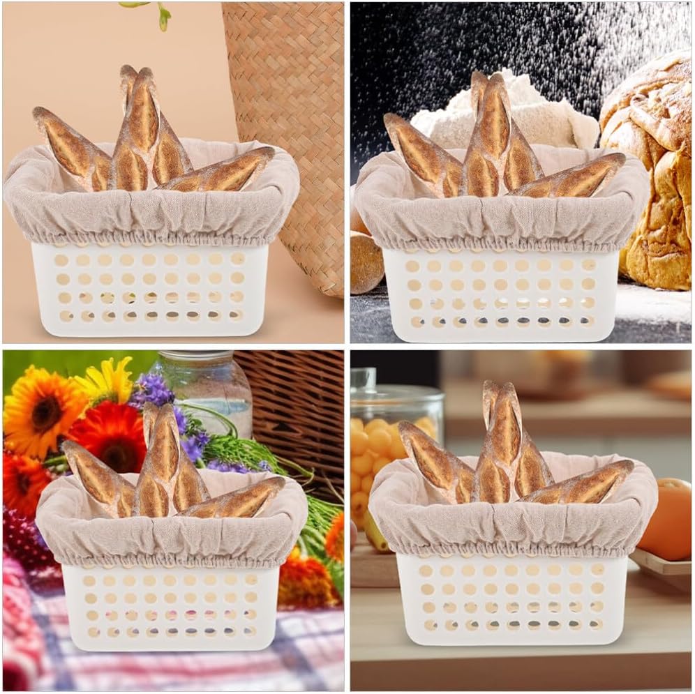 Bread Banneton Proofing Basket Liner Cotton Pastry Cloth Baking Couche Linen Cloth Bakers Dough Couche Bread Towel Shaping Tool for Bread - Image 6