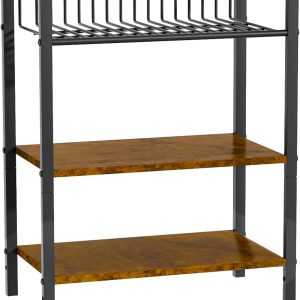 Kitchen Counter Shelf, 3-Tier Bathroom Counter Shelf, Spice Rack Countertop Organizer, Coffee Bar Counter Top Organizer for Cupboard, Study Room, Restroom, Office
